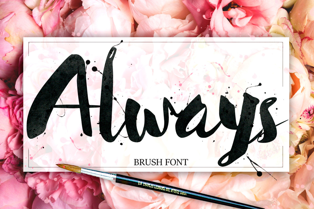 Always Brush Font