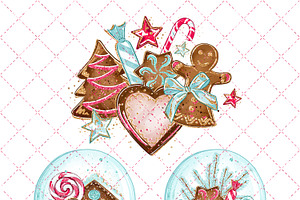 Christmas Gingerbread Clipart