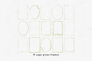 15 Cute Watercolor Frames + Borders, an Object Graphic by Design by Laney (Thumbnail 5 of 17)