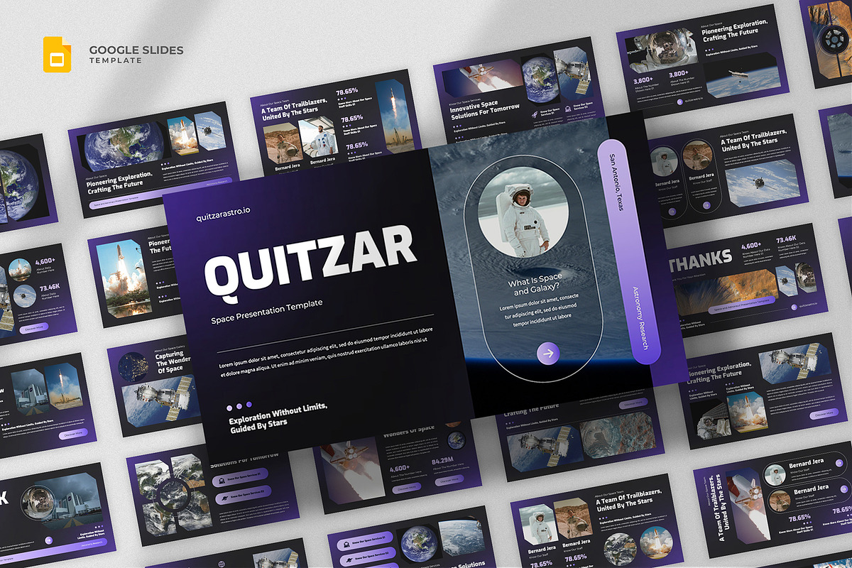 Space Science Google Slides Template, a Presentation Template by fluffstudio (Photo 1 of 4)