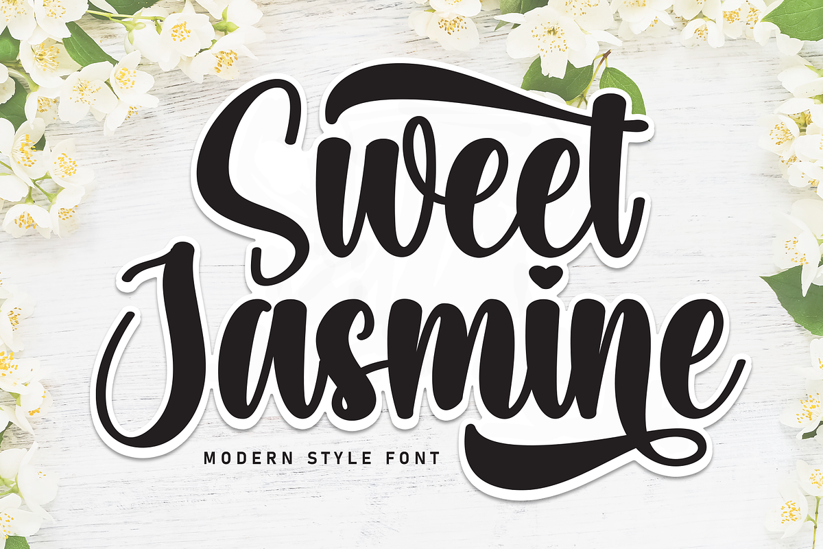 Sweet Jasmine | Script Font, a Handwritten Font by Scratchones (Photo 1 of 9)