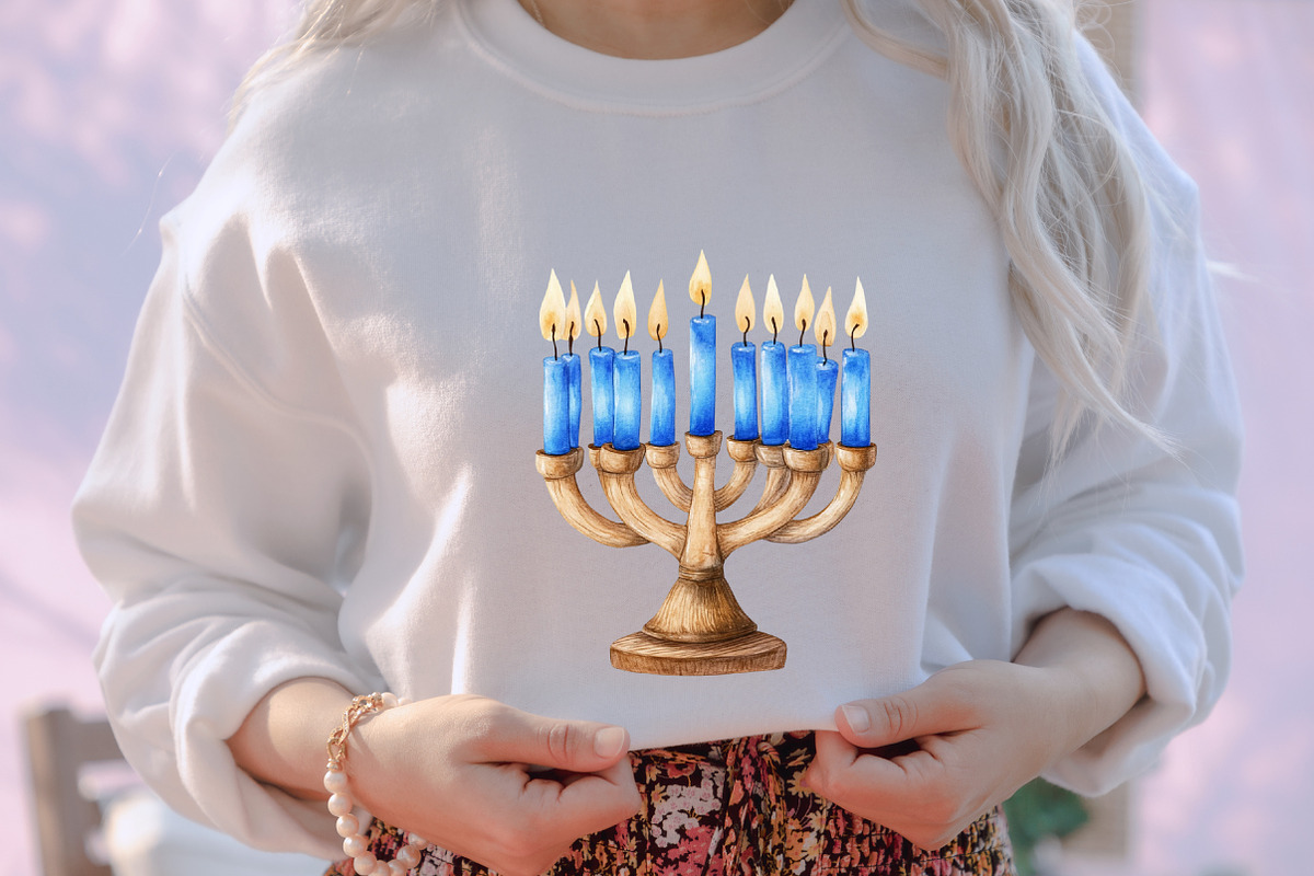 Farmhouse Hanukkah, Rustic Chanukah, an Illustration by designcity5 (Photo 4 of 5)