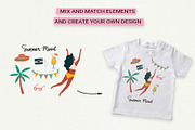 Summer Beach Clipart & Patterns Set, a Seasonal Illustration by Irina Ostapenko (Thumbnail 8 of 10)