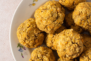 Chickpea buns made with almond, a Food & Drink Photo by Pundateam