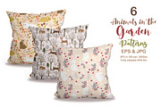 Animals in The Garden Patterns, a Pattern Graphic by DrawStudio1988 (Thumbnail 2 of 9)