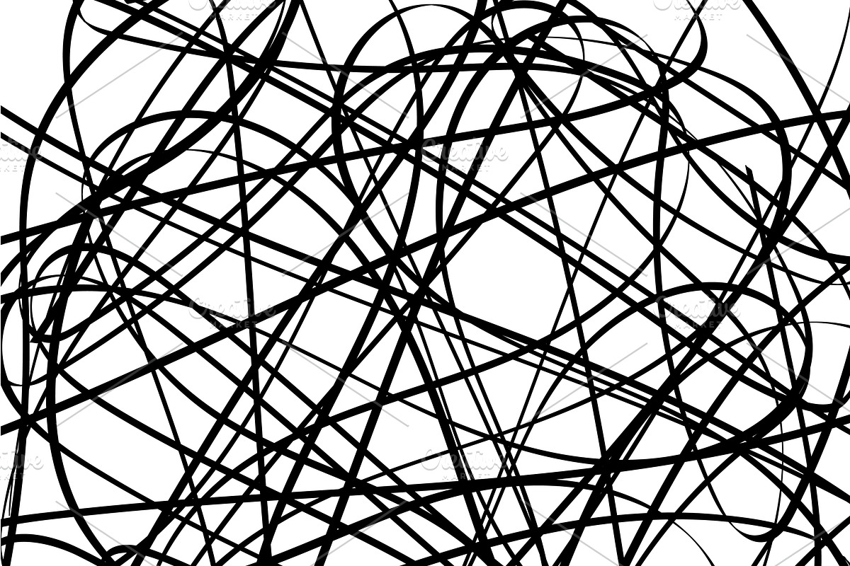 Black & White Scribbles, a Pattern Graphic by DaniKwok (Photo 5 of 7)