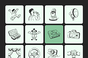 Entertainment Doodle Icon Set, an Outline Icon by Vectors Market (Thumbnail 8 of 8)