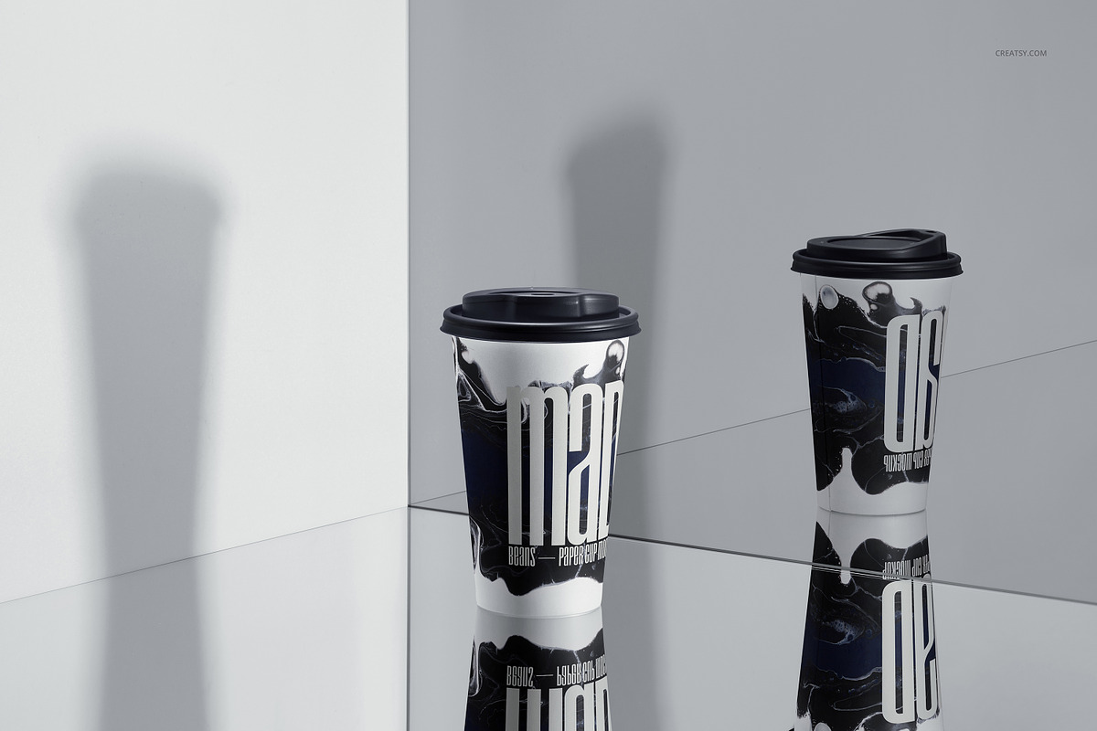 Paper Cup Mockup Set v.5, a Cups & Container Mockup by creatsy5 (Photo 10 of 11)