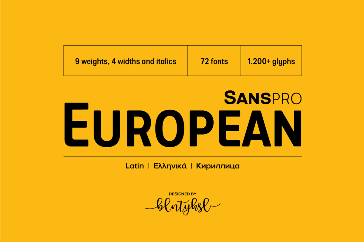 European Sans Pro - 30% SAVE, a Sans Serif Font by BULENT YUKSEL (Photo 1 of 12)