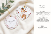 Heart and Round Ornament, a Household Mockup by EmpaviMockups (Thumbnail 5 of 5)