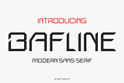 Bafline – Futuristic Sans Serif, a Sans Serif Font by Craft Supply Co. (Thumbnail 1 of 8)