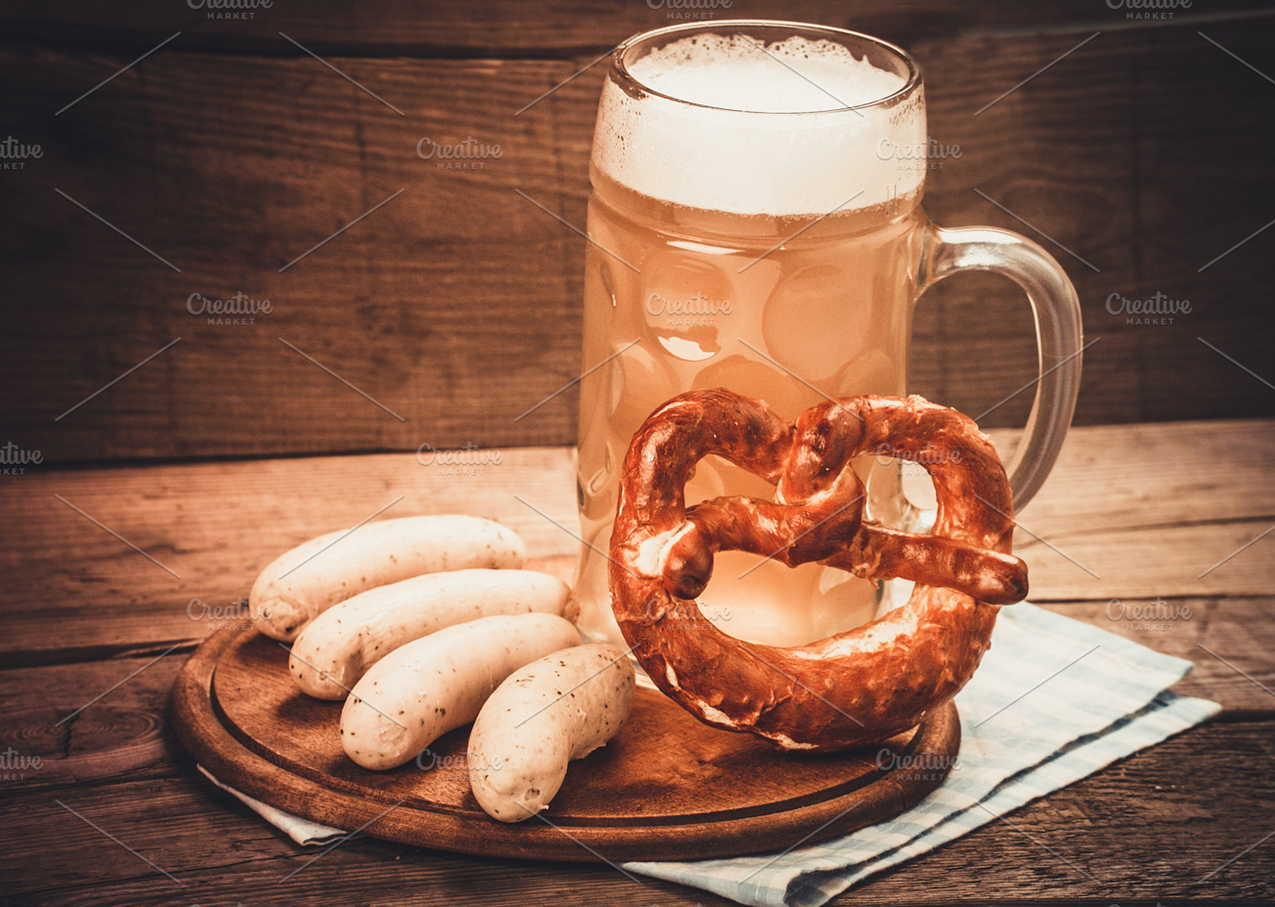 Bier Pot With Pretzel