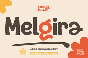 Melgira — Playful Display Font, a Handwritten Font by cocodesign