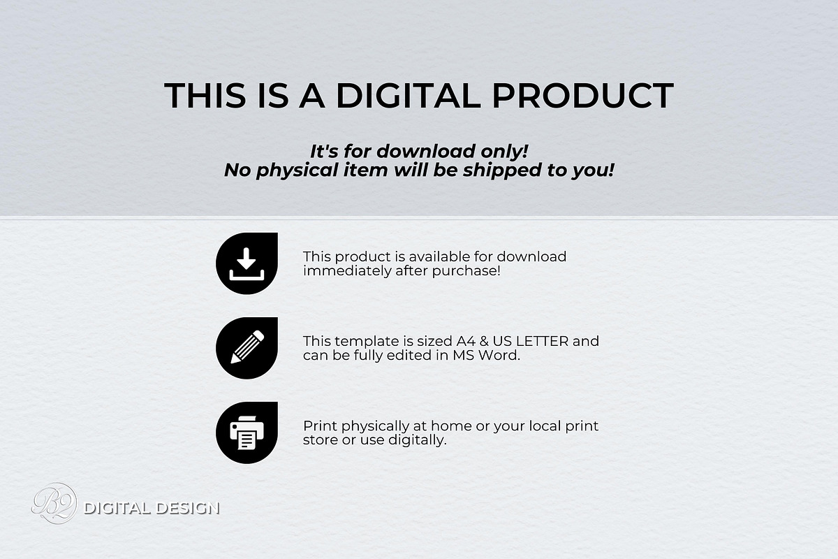 Letterhead Template Bundle - MS Word, a Stationery Template by B2 Studio (Photo 8 of 10)