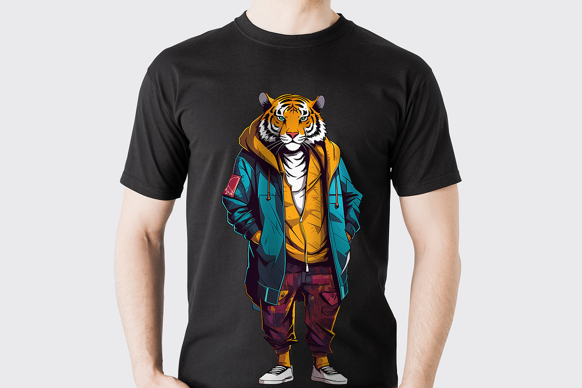 Stylish Tiger clipart, an Object Graphic by DreamerStarCo (Photo 5 of 8)