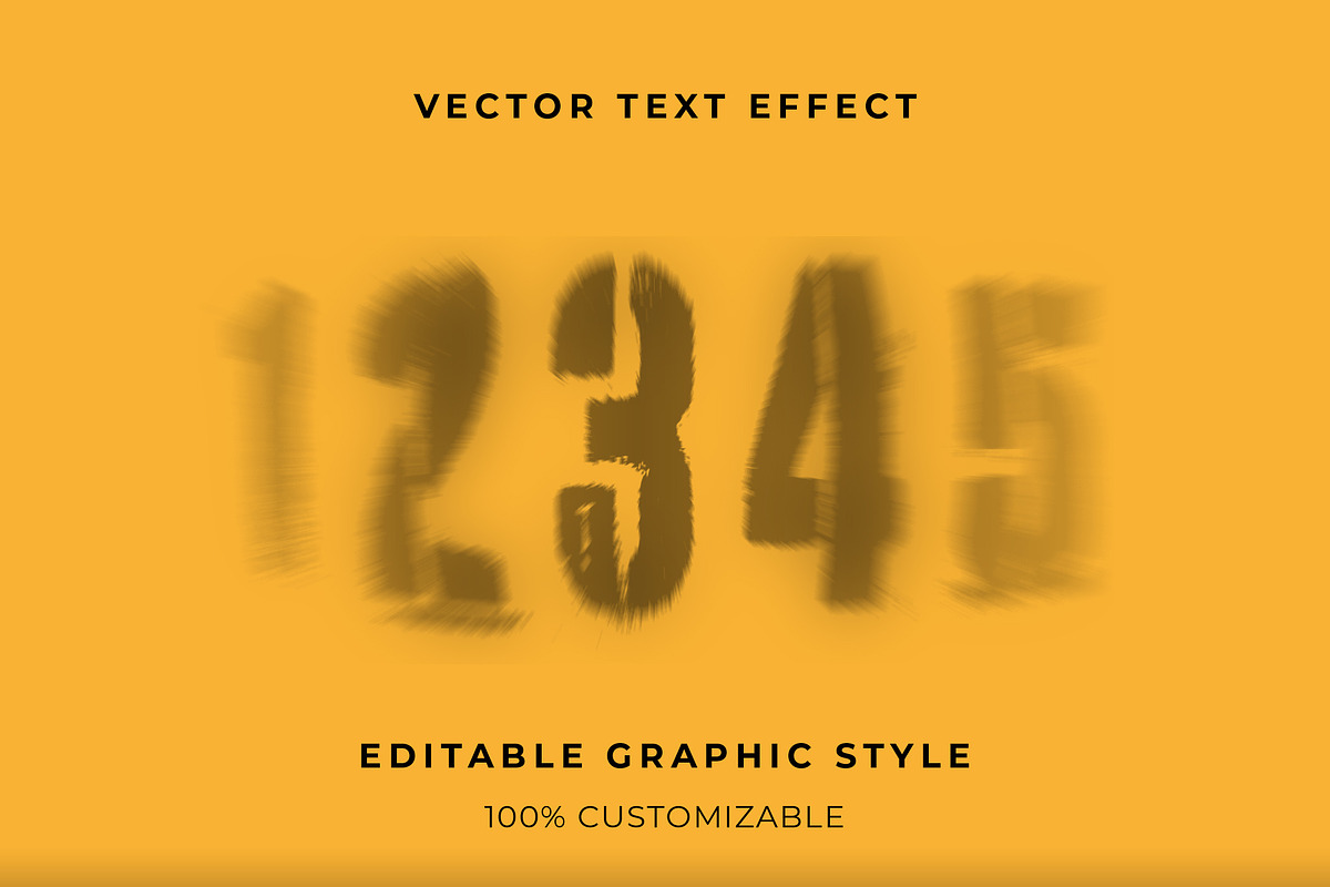 Distorted Blur Text Effect preview 2