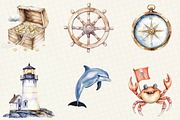 Adventure at Sea Nursery Clipart, an Illustration by OK Design (Thumbnail 5 of 5)