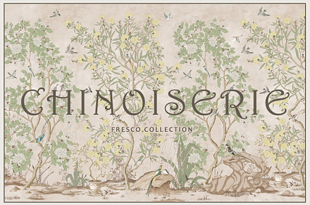 Fresco collection Chinoiserie, a Wallpaper Graphic by Natalia0307