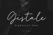 Gistale - Signature Script Font, a Handwritten Font by Typebae (Thumbnail 1 of 9)