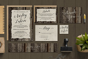 Vintage Wedding Invitation Set, a Card Template by Aarley Kaiven (Thumbnail 1 of 5)