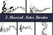 Musical Notes, a Decorative Illustration by Pavel Vectors (Thumbnail 1 of 6)