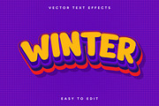 Winter Text Effect Design, a Layer Style Add-On by ContestDesign (Thumbnail 1 of 3)
