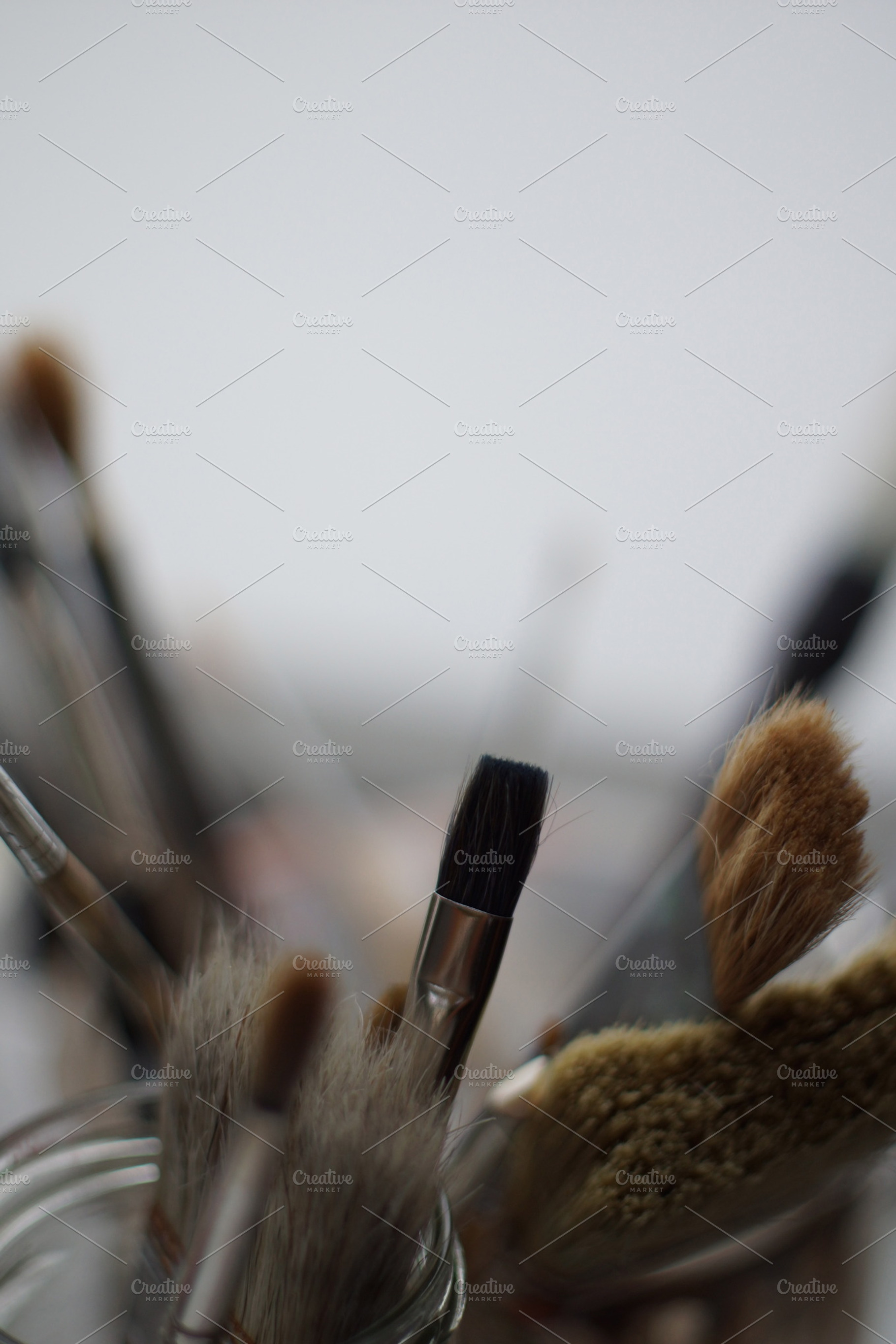 Brushes Containing Art Brush And Painting