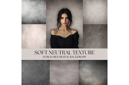 Soft Neutral Texture Backdrops, a Background Graphic by Business Chic