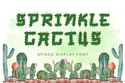 Sprinkle Cactus, a Font by Yoga Letter (Thumbnail 1 of 6)