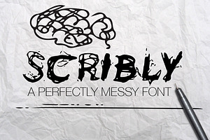 Scribly - A Perfectly Messy Font