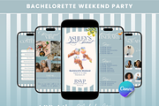 Bachelorette Itinerary Template, a Social Media Template by PixelBloomClub (Thumbnail 1 of 4)