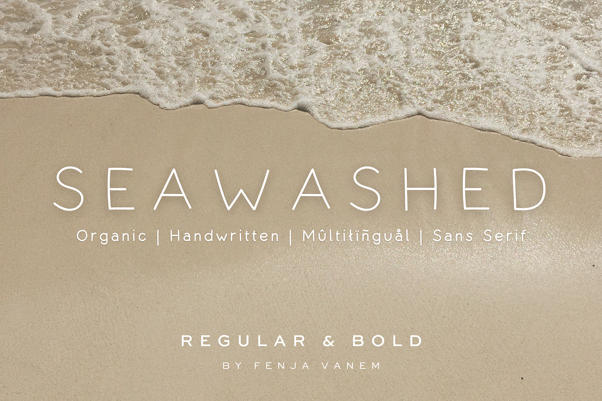 Seawashed - A Handwritten Sans Serif, a Sans Serif Font by Vanem Studio (Photo 1 of 7)
