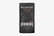 Сrumpled Receipt Mockup, a Merchandise Mockup by Design Squad (Thumbnail 2 of 3)