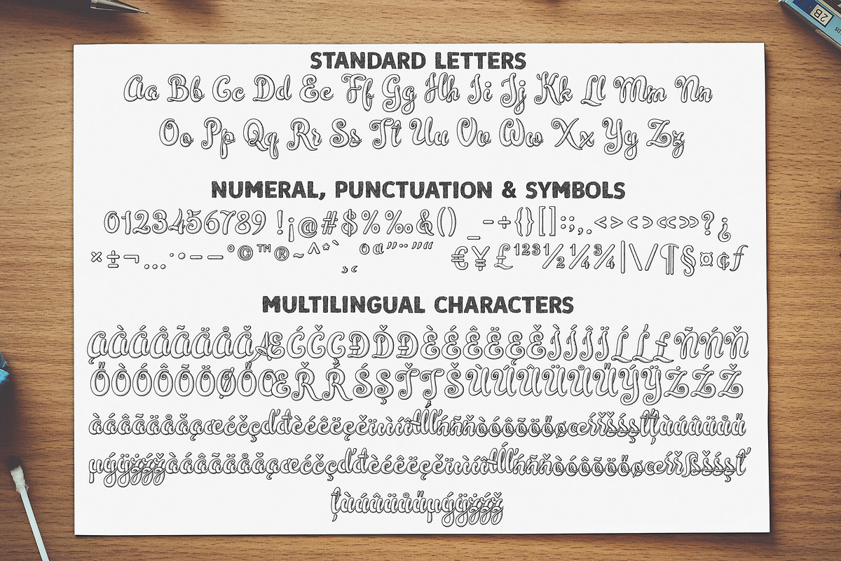 Mythical Typography | Stipple Shade, a Script Font by Royaltype (Photo 11 of 12)