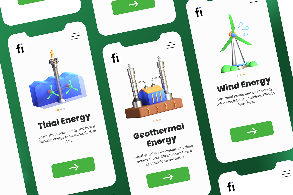 3D Energy Icons, an Environmental 3D Model by Flat Icons (Photo 4 of 8)