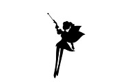 Fairies Silhouette Vector Set, an Illustration by Svetlana Voloshina (Thumbnail 8 of 13)
