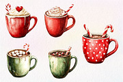 Cute Christmas Hot Cocoa Cup Clipart, an Illustration by Dream Creation (Thumbnail 7 of 7)