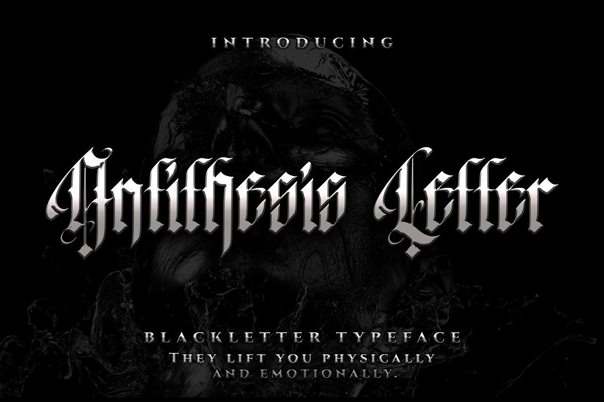Antithesis Letter - Blackletter Type, a Blackletter Font by Meizzaluna Design (Photo 1 of 10)