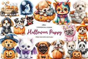 Cute Halloween Puppy Sublimation, an Illustration by CreationArt