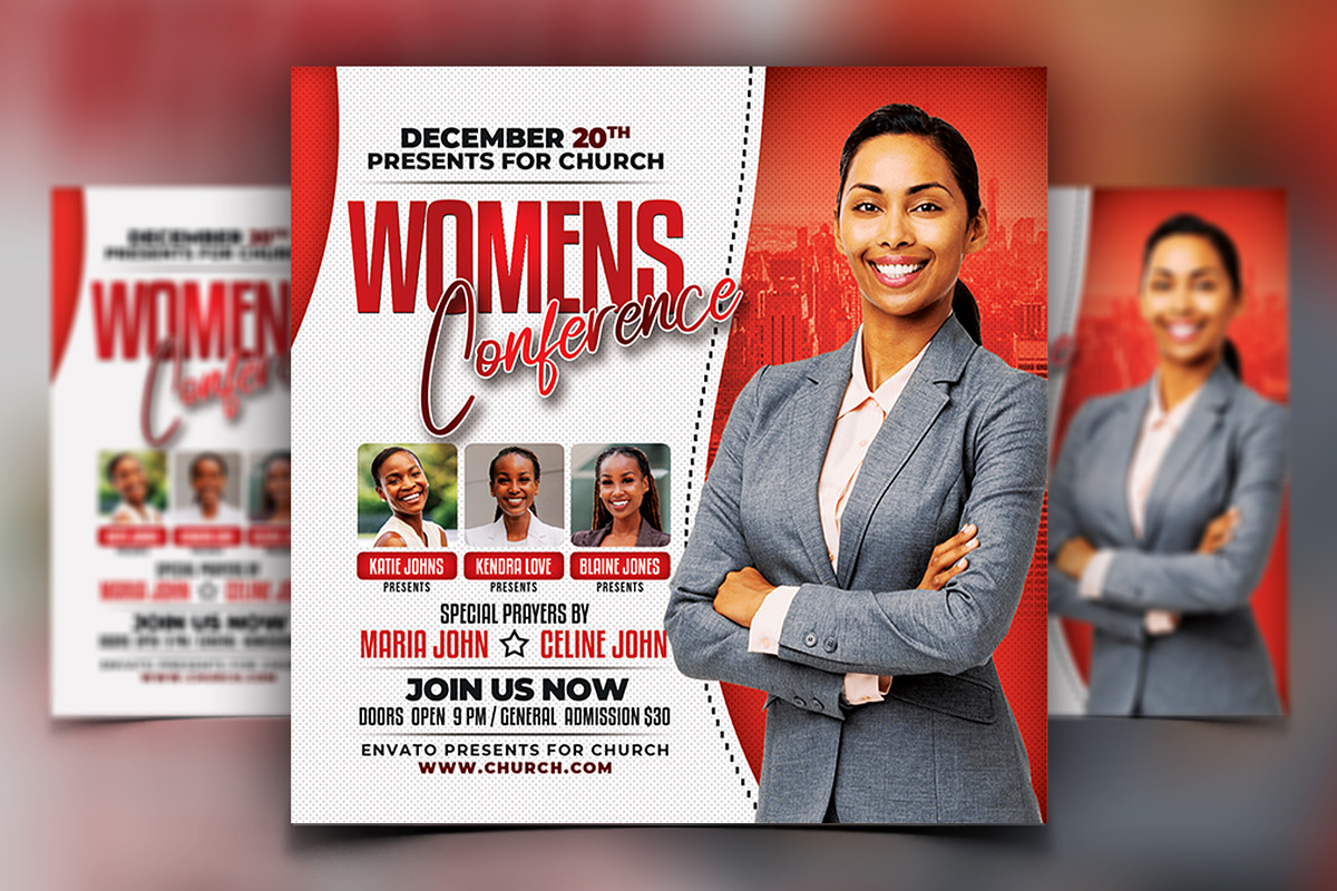 Women Conference Flyer Bundle, a Print Template by AfzaalGraphics (Photo 10 of 11)
