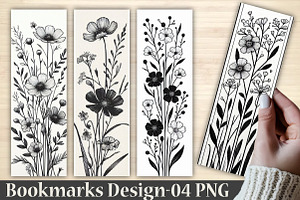 Cosmos Flower SVG Bookmark Design, a Templates & Theme by Rose Art