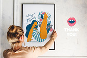 Girl Power Sticker Vector Collection, an Illustration by Kate Galunga Artstore (Thumbnail 6 of 6)