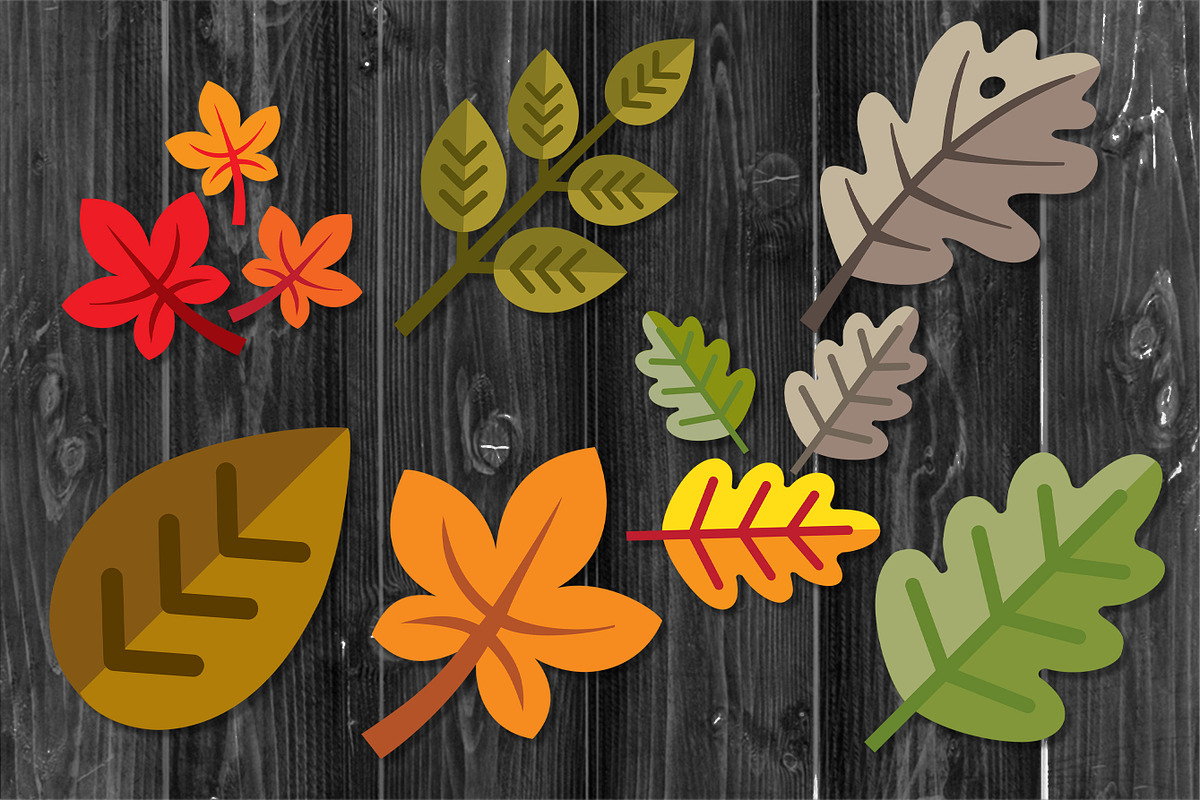 Thanksgiving Clipart Set No Outline, a Seasonal Illustration by V Design Creator (Photo 8 of 8)
