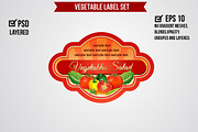 Vegetable Label Set, a Graphic by Propylparaben (Thumbnail 2 of 6)