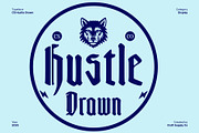 CS Hustle Drawn, a Blackletter Font by Craft Supply Co. (Thumbnail 1 of 8)