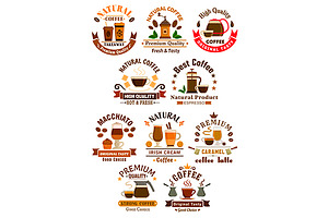 Coffee Emblems Set