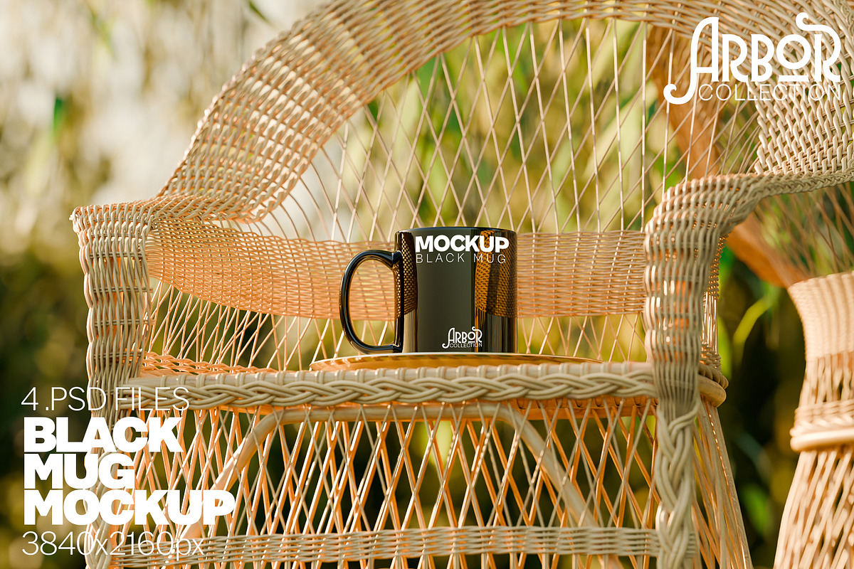 Black Mug Mockup Bundle Arbor Coll., a Cups & Container Mockup by Banana Mockups (Photo 1 of 6)