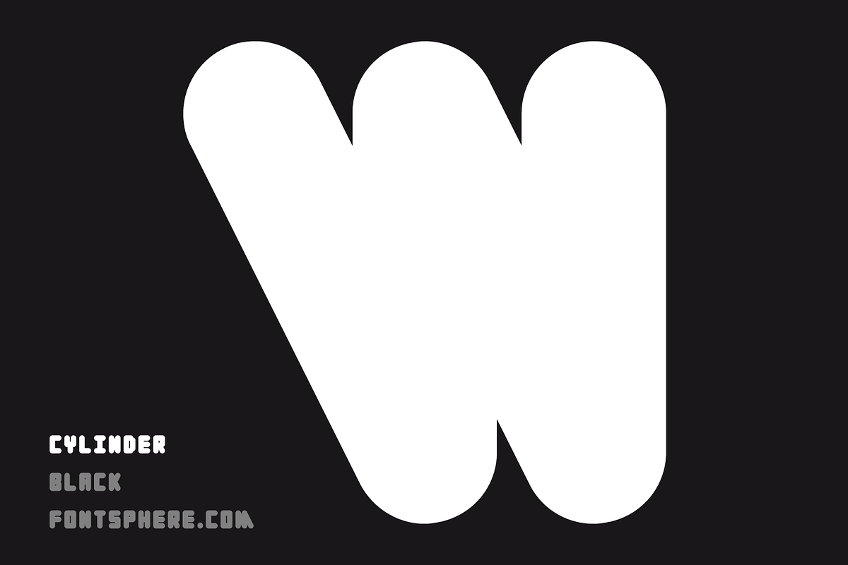 Cylinder Black - FREE Font