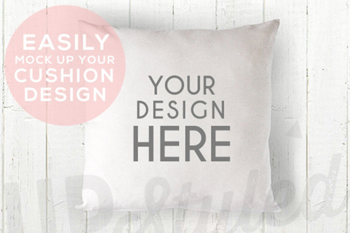 A167 Cushion Mock Up Stock Photo, a Product Mockup by UpStyled (Photo 2 of 6)