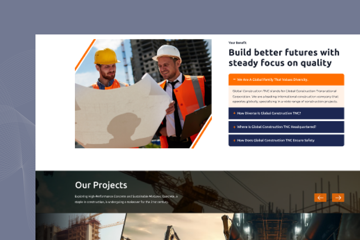 Builder - Construction HTML Template, a HTML Template by TNCFlow (Photo 4 of 5)